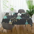 thumbnail image 6 of 60"x120" Christmas Tree Tablecloth, Waterproof Washable Polyester Square Table Cover, Durable Tablecloth for Kitchen Dining Table Party Decor, 6 of 7