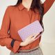 thumbnail image 5 of Cartera con doble cremallera Laklulu, cartera de gran capacidad de doble capa, 5 of 5