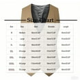 thumbnail image 2 of AnuYalue Mens Big and Tall Suit Vest Fashion Classic Fit V Neck Dress Vest Single Breasted Waistcoat for Formal Wedding Prom, 2 of 2