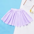 thumbnail image 5 of NAISIBABY Girls Athletic Skirt, Mesh Tiered High Rise A-Line Kids Dance Pleatd Mini Skirt Purple Size 8, 5 of 7