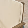 thumbnail image 4 of GDF Studio Oliver Outdoor Acacia Wood Club Chairs with Cushions, Set of 2, Gray and Cream, 4 of 10