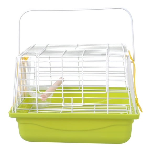 Compact Outdoor Bird House With Carrying Handle And Rust Coating For Pet Parrots