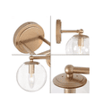 thumbnail image 3 of Uolfin Modern Globe Bathroom Vanity Light 2-Light, 3 of 5