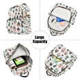 thumbnail image 5 of FORMRS Mini Backpack Purse for Women Travel Daypack Casual Shoulder Bag, Orange Christmas House, 5 of 7