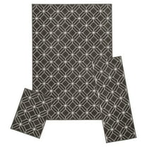 Achim Capri 3 Piece Rug Set Great For Living Room, Bedroom, Office, Entryway, Dining Room, Zara Grey