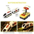 thumbnail image 4 of HYPERLIVING Tren de Madera Motorizado, Tren de Control Remoto con Conexión Magnética, Tren Locomotora Que Funciona con Baterías para Niños Pequeños, Compatible con Thomas, Brio, Chuggington, 4 of 7