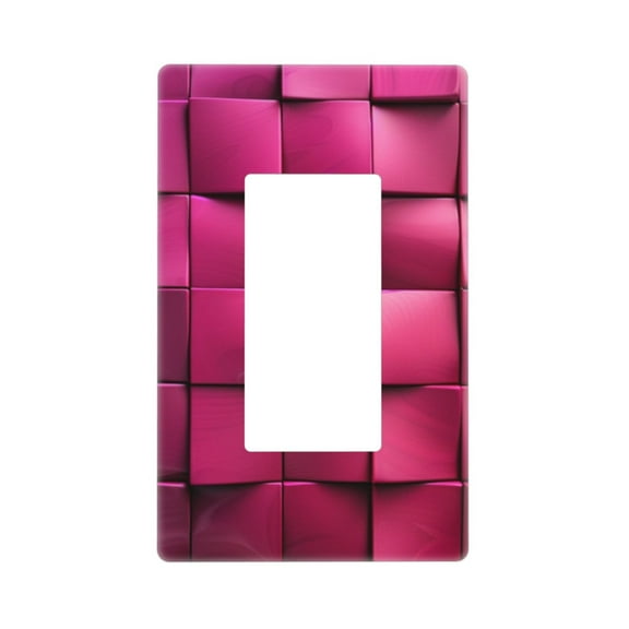 Purple Square Light Switch Cover Decorative Switch Plates and Outlet Covers Wall Plates for Electrical Kitchen Home Office Art Decor