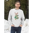 thumbnail image 2 of Ruff-Necked Hummingbirds. Sweatshirt Men -John James Audubon Designs, Male 3X-Large, 2 of 4