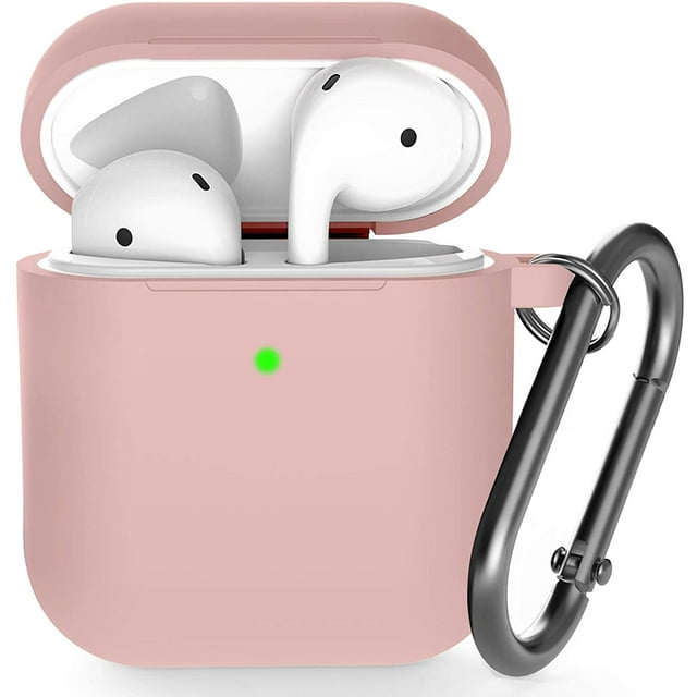 Airpods Case , Airpods Silicone Case Cover with Keychain, 360°Protective AirPods Accessories Kits Shockproof Airpods Case Compatible with Apple Airpods 2 &1