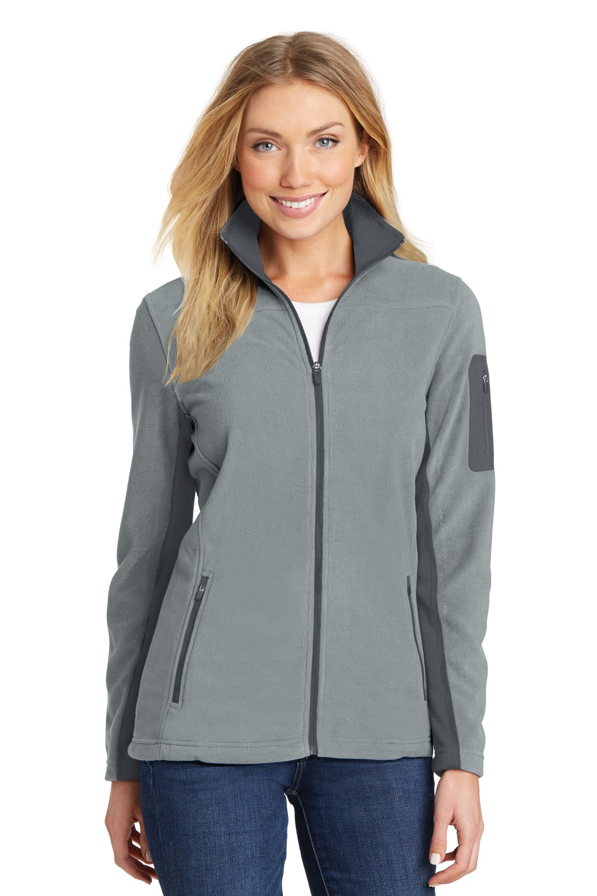 Port Authority Ladies Summit Fleece Full Zip Jacket-4XL (Black/ Black) -  Walmart.com