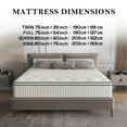 thumbnail image 4 of MEANDAROL Pocket Spring 12 inch Cooling Gel Memory Foam Hybrid Mattress in a Box, Pressure Relief, CertiPUR-US Certified，Full，Medium,Euro Top，Adult, 4 of 9