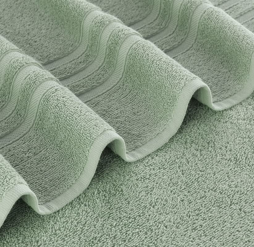 Green Turkish Cotton Hotel Large Bath Towels Bulk for Bathroom