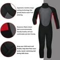 thumbnail image 6 of REALON Kids Wetsuit for Girls Boys Toddler Neoprene Children/Youth Full Wet Suits 2mm Long Sleeve Thermal Swimsuits in Cold Water Back Zip for Diving Surfing Swimming, 6 of 7