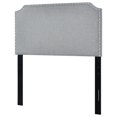 thumbnail image 1 of HomeFare Clip Corner King Headboard in Stone Gray Fabric, 1 of 6