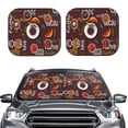 thumbnail image 2 of Haiem A Cup Of Black Coffee On A Saucer Windshield Sun Shade: Universal Foldable 2-Piece Car Front Window Sunshade - Blocks Uv Rays, And Reduces Heat,Essential Car Accessory Medium, 2 of 7