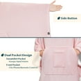 thumbnail image 3 of PAVILIA Sherpa Wearable Blanket Poncho Women Men, Oversized Hoodie Sweatshirt Poncho Blanket, Hooded Sweater Wrap Cape Neck Warmer, Fleece Soft Hug Sleep Pod Adult, Cozy Warm Gift Ideas Sister, Pink, 3 of 7