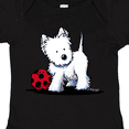 thumbnail image 4 of Inktastic Westie with Ball Boys or Girls Baby Bodysuit, 4 of 5