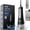Black, variant on Cordless Water Dental Flosser – 4 Modes, 5 Jet Tips, IPX7 Waterproof, Portable & Rechargeable Oral Irrigator for Effective Teeth Cleaning