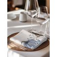 thumbnail image 6 of Thanksgiving Cloth Napkins Set of 4 Reusable Dinner Napkins, Fall Country Blue White Pumpkin Leaves Cocktail Napkin Washable Table Napkins for Wedding/Holiday Party/Baby Shower 20"x20", 6 of 7