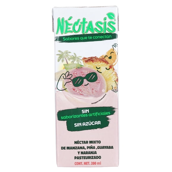 Nectar Néctasis mix manzana piña guayaba y naranja 200 ml
