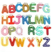 Aofa 26 Alphabet Magnetic Letters Wooden English Fridge Magnets Baby Education Toys