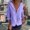 Purple, variant on Outfmvch Cotton Button Down Shirts for Women Lapel Gauze Tops Linen Tops for Women Linen Button Down Shirt Women V Neck Tops Outfits Boho Ethnic Style Peasant Tee Black L