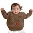 thumbnail image 1 of Hand Embroidered Pure Knit Sweater for Boys with Delicate Floral Design Soft Comfortable Kids Winter Top, 1 of 4