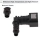 thumbnail image 5 of Conector rápido de línea de combustible de 15/64" para manguera ID para conector macho SAE de 1/4" hembra a barbado adaptador rápido de 90 grados accesorios de sellado de plástico negro gris 2 piezas, 5 of 6