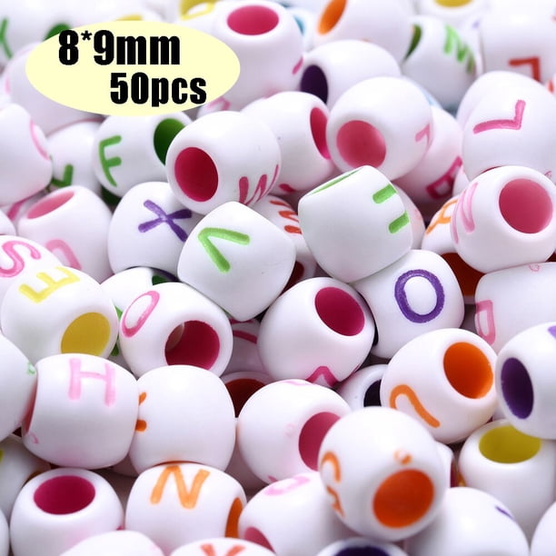 Cuentas de poni coloridas, cuentas de agujero grande a la moda, pulsera DIY para niños, fabricación de collares, manualidades, cuentas para el pelo para niñas, venta al por mayor Tan Jianjun unisex