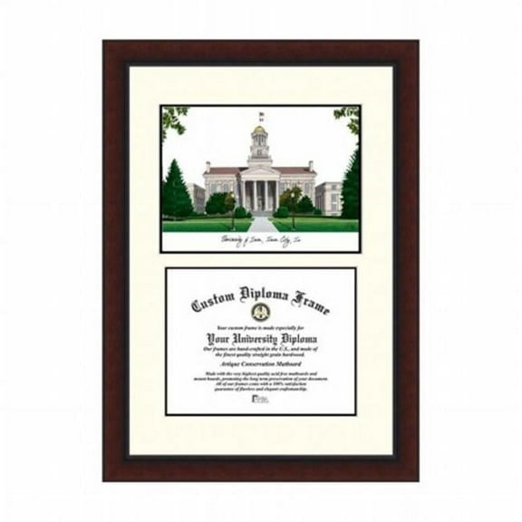Campusimages IA995LV University of Iowa Legacy Scholar Diploma Frame