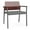 Mahogany-Astero, variant on Avon Reception Oversize Chair UPH Seat HPL Back / Charcoal / Mahogany / Black