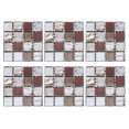 thumbnail image 1 of Peel and Stick Wall Tile for Kitchen Backsplash | Decorative Sticker Tile Backsplash | Kitchen Backsplash Tiles Peel & Stick Wall Stickers 8'' x 8'' (6 Sheets) | Self-Adhesive Tile, 1 of 8