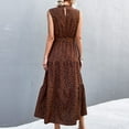 thumbnail image 4 of Vestido de cuello alto, vestido con estampado de lunares, vestido midi con cinturón, vestido con estampado de lunares, funcionalidad versátil, 4 of 6