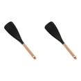 thumbnail image 1 of Silica Gel Spoons Multi Function Spoon 2025 New 2 In Multi Function Spatula Spoon For Cooking And Serving Long Head Silicone Salad Spatula Spoon With Wood Handle Cooking Utensil Kitchen Gadgets, 1 of 5