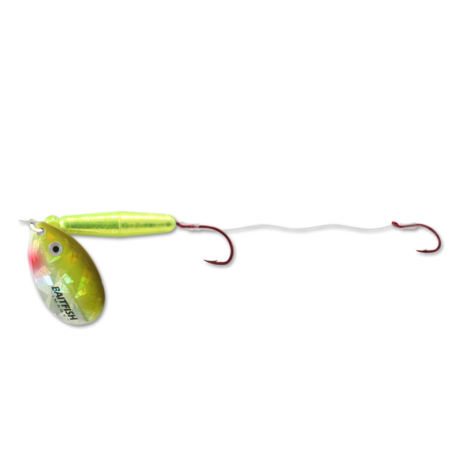 Northland Fishing Tackle BAITFISH FLOAT'N SPIN - 1/Card - 60" Snell-#4 Blade-#4 Hooks - Sunrise