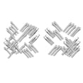 thumbnail image 1 of 50 pares de pinzas para el cabello de sola punta de metal Hugo Clips de pelo plano para mujer, 1 of 10