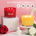 thumbnail image 5 of 3 Wick Vanilla Scented Candles, Home Soy Candles, 12.35oz Luxury Relaxing Aromatherapy Candle for Women Men, 50 Hours Long Lasting Clean Burning Jar Candle, Romantic Birthday Gift for Lover, 5 of 6