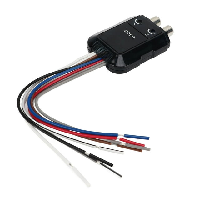 Convertidor de audio para automóvil Convertidor estéreo de salida de línea de 2 canales alto a bajo para todos los amplificadores de audio masivos