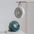 thumbnail image 2 of Inteprter Mini ventilador de mesa, ventilador de escritorio silencioso USB, ventilador pequeño recargable de ángulo ajustable, 4 velocidades para estudio Electrodomésticos Verde Inteprter HA023999-02, 2 of 6