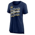 thumbnail image 2 of Women's Navy Cal Bears Classic Repeat Tri-Blend T-Shirt, 2 of 3