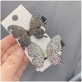 thumbnail image 5 of Diamond Butterfly Rhinestone Hairpin (Hair Jewelry) for Women, 5 of 15