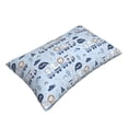 thumbnail image 5 of LNWH Rectangle Pillow Cover, Cute Tiger Lion Elephant Blue Pattern Cushion Covers Pillowcase for Couch Bedroom Sofa, 20"x30", 5 of 8