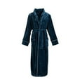 thumbnail image 5 of Lindreshi Robes for Women Clearance Adult Home Wear Flannel Nightgown Long Coral Velvet Bathrobe, 5 of 6