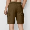 thumbnail image 4 of Penkiiy Boys Cargo Shorts with Pockets - Elastic Waist Summer Casual Shorts for Toddler & Big Kids, 4 of 7