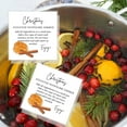 thumbnail image 7 of Christmas Stovetop Potpourri Simmer Instruction Cards  30 Pack  2.5 x 2.5" inches Square Card  Potpourri  White Christmas Design, 7 of 7