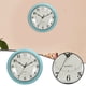 thumbnail image 2 of Instrumentos Reloj de pared analógico retro redondo de metal turquesa, 2 of 6