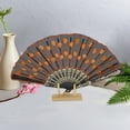 thumbnail image 4 of Unique Bargains Beautiful Sequins Folding Fan 1 Pc Orange, 4 of 5