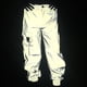 thumbnail image 1 of Penkiiy Hombres Pantalones reflectantes Pantalones con cremallera transpirables Casual Night Sporting Jogger 3XL Gris, 1 of 7