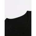 thumbnail image 4 of Camiseta de manga corta con cuello en V para niña con estampado de bailarina de ballet, informal, cómoda y versátil., 4 of 5