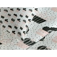 thumbnail image 4 of Ambesonne Cactus Quilted Bedspread Set 3 Pcs, Foliage Silhouettes, King Size, Pale Coral Black White, 4 of 5